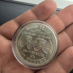 1 oz 1974 World Trade And Commerce 