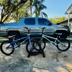 TWO GT BMX BICYCLES + STAND