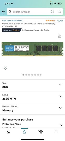 New DDR4 8G Ram 