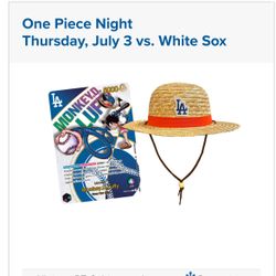 Dodgers Vs White Sox July 3rd