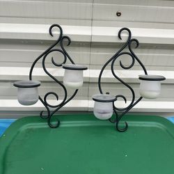 Metal Wall Candle Holders