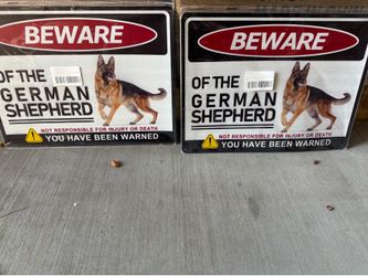 Beware of Dog Metal Signs