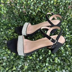 Black Open-Toe Heels 