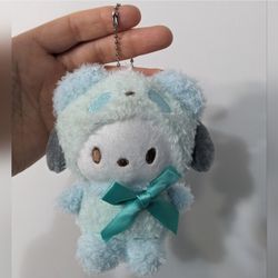NEW Pochacco Sanrio Cute Plush Keychain Bag Charm