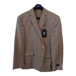 LAUREN RALPH LAUREN Sport Coat Jacket Lexington Wool Blend Tan 48R NWT $350