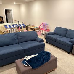 Matching sleep sofa and love seat