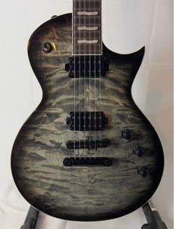 ESP LTD EC-1000T Deluxe Electric Guitar - Charcoal Burst - NEW