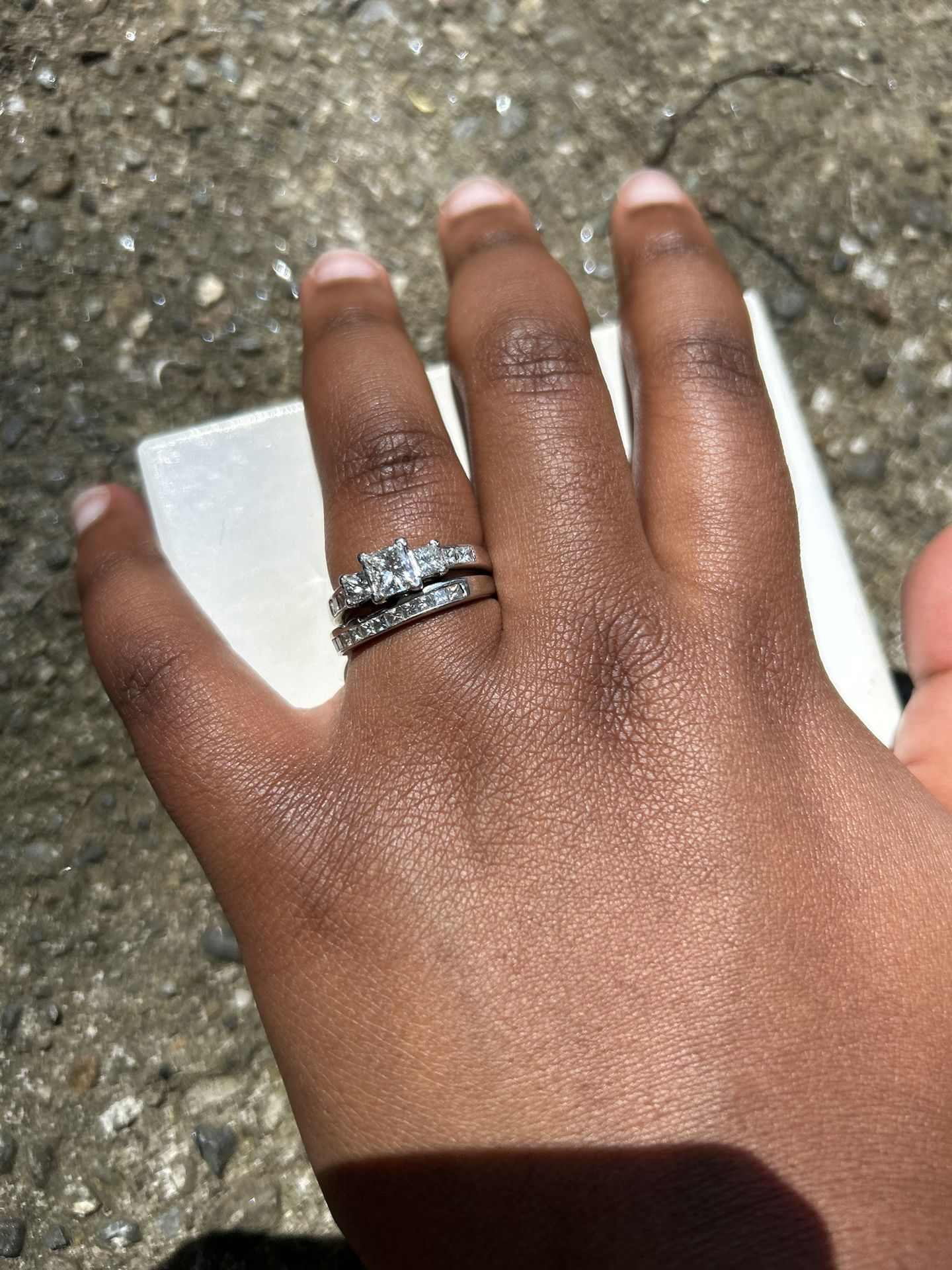 Wedding Band And Engagement Ring