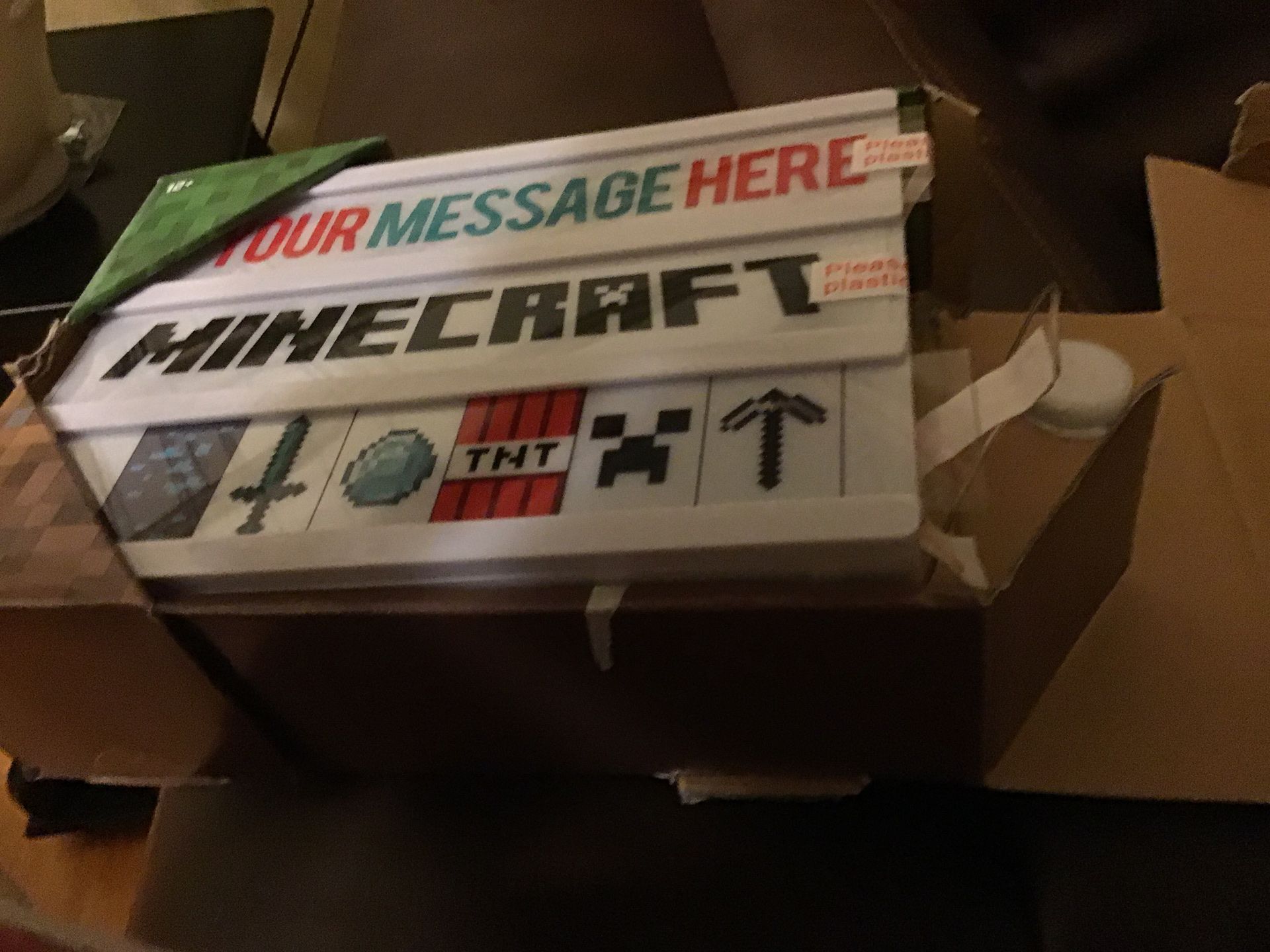 Minecraft Messages display light up