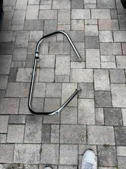 multiple Harley Davidson stock bars engine guard