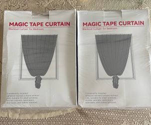 Magic Tape Curtains, Black out curtains, New not opened in it’s packaging
