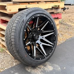 Rims with tires 22 by 12