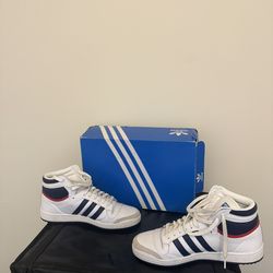 Size 10 Adidas Top Ten RB White Dark Blue
