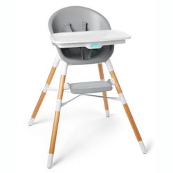 SKIP HOP Baby High Chair 4 in 1 Convertible High Chair EON (Grey/White)