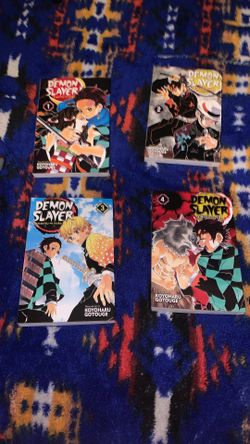 Demon slayer manga 1-4