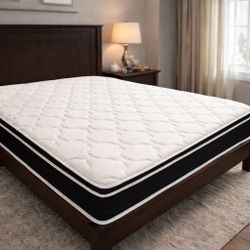 Full Size 10” Hybrid Mattress – Clean & Supportive Sleep