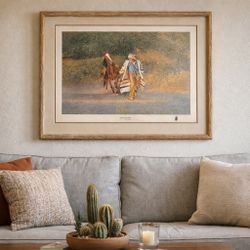 Southwestern Framed Art – “Spooked” by Paul Abram Jr.