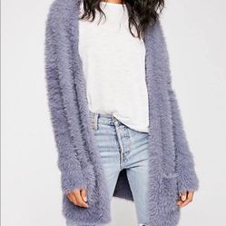 Free People Fuzzy Cardigan 