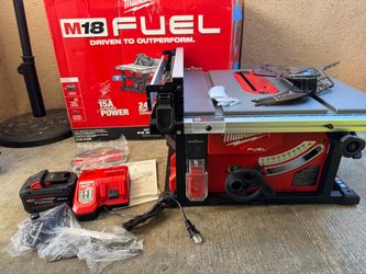 Milwaukee M18 Table Saw complete set with 12.0 Forge Battery