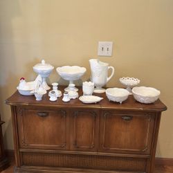 Original Milk Glass 13 Piece Lot