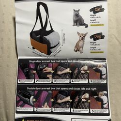 Center console Dog/cat Car seat
