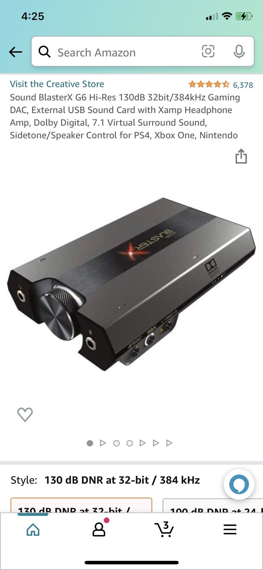 Sound BlasterX G6 Amp