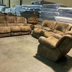 Recliner Sofas Set 3 Pieces 