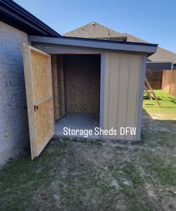 Modern shed built on site