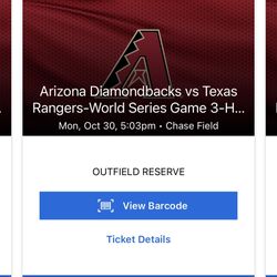 Game 3 Worl Series Tickets