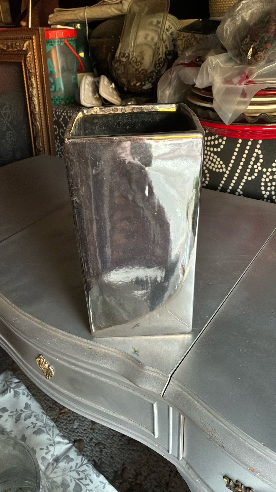 Silver Glass Containers