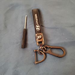 Leather Hyundai  Key Chain