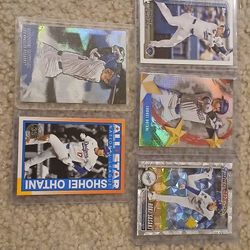 Los Angeles Dodgers Baseball Cards Shohei Ohtani L.A. Dodgers Lot Sasaki