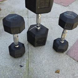 Rubber Hex Dumbbell
