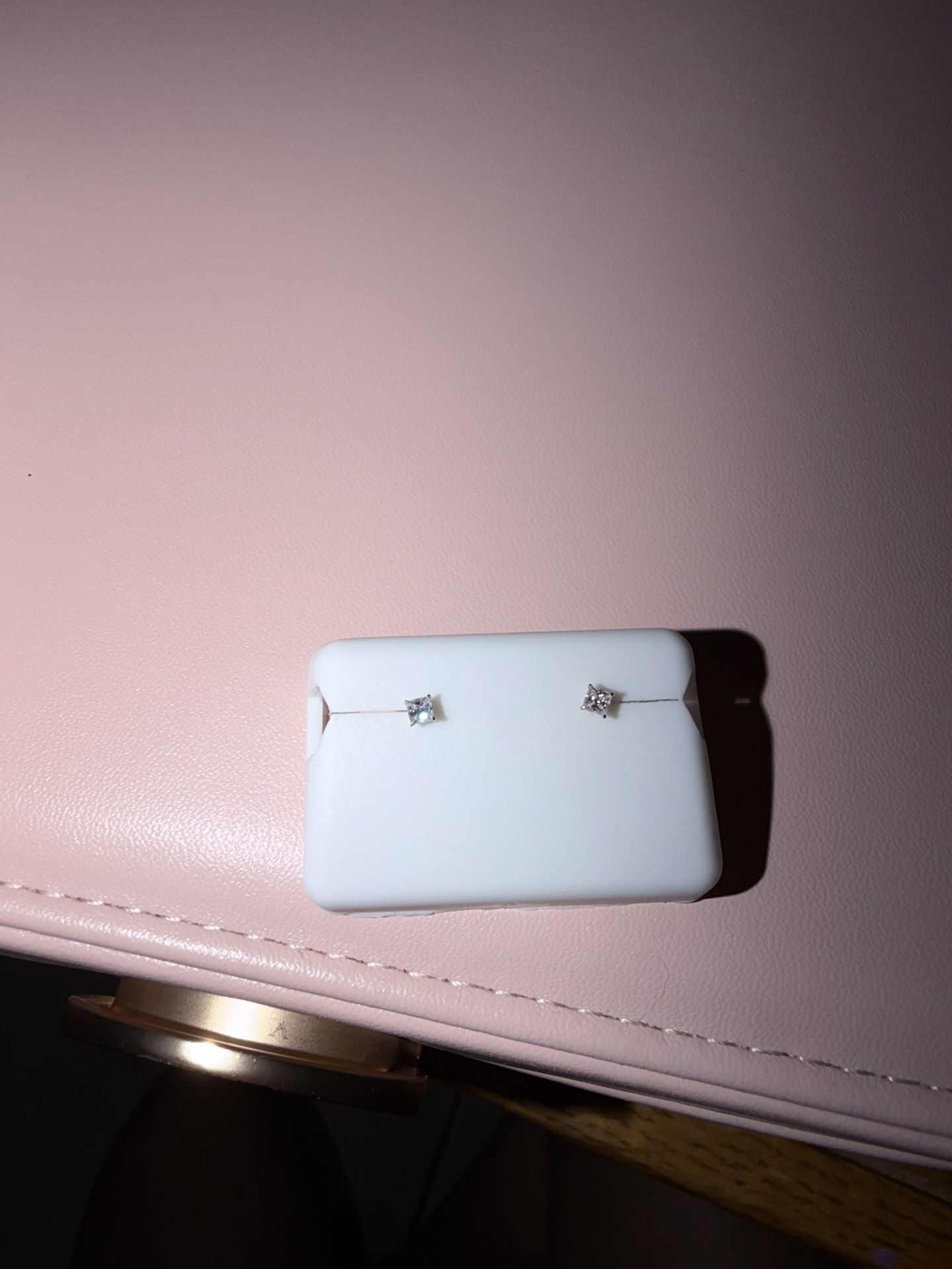 Moissanite 10K Gold Earrings