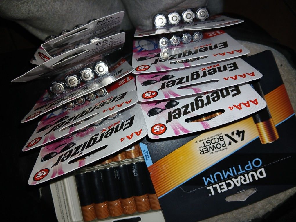 8 Packs Of Double AA Two Packs Of AAA