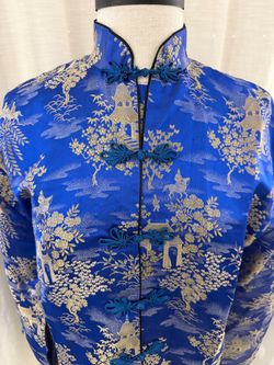 Vintage Satin Japanese Blazer/ Jacket size L