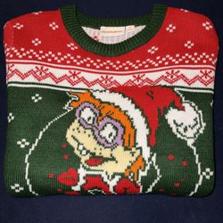 Nickelodeon  UNISEX  Sweater Chucky Finster Christmas Ugly Sweater Size S 