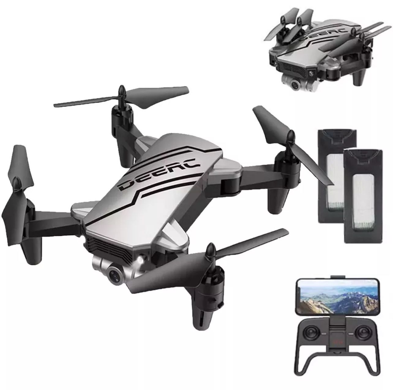 DEERC D20 Silver Mini Drone