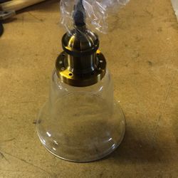 Glass Bell Hanging Pendant Light