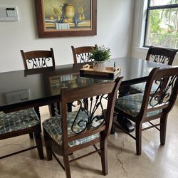 6 Person Dining Table With Chairs Included 