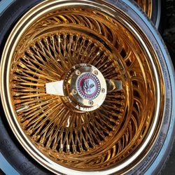 13x7 Reversed ALL GOLD Straight Laced New Wire Wheels Are Available!💰