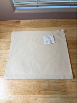 NEW - Large Canvas Craft Zipper Pouch