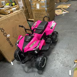 Hikole Kids ATV 4 Wheelers for Ages 4-6-8-14, XL 24V 2 Seater Ride on Quad Car Toys, 4X100 Power Motor, 24'' Spacious Seat, Spring Suspension, Music, 