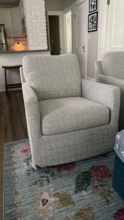 Slipcovered Swivel Glider