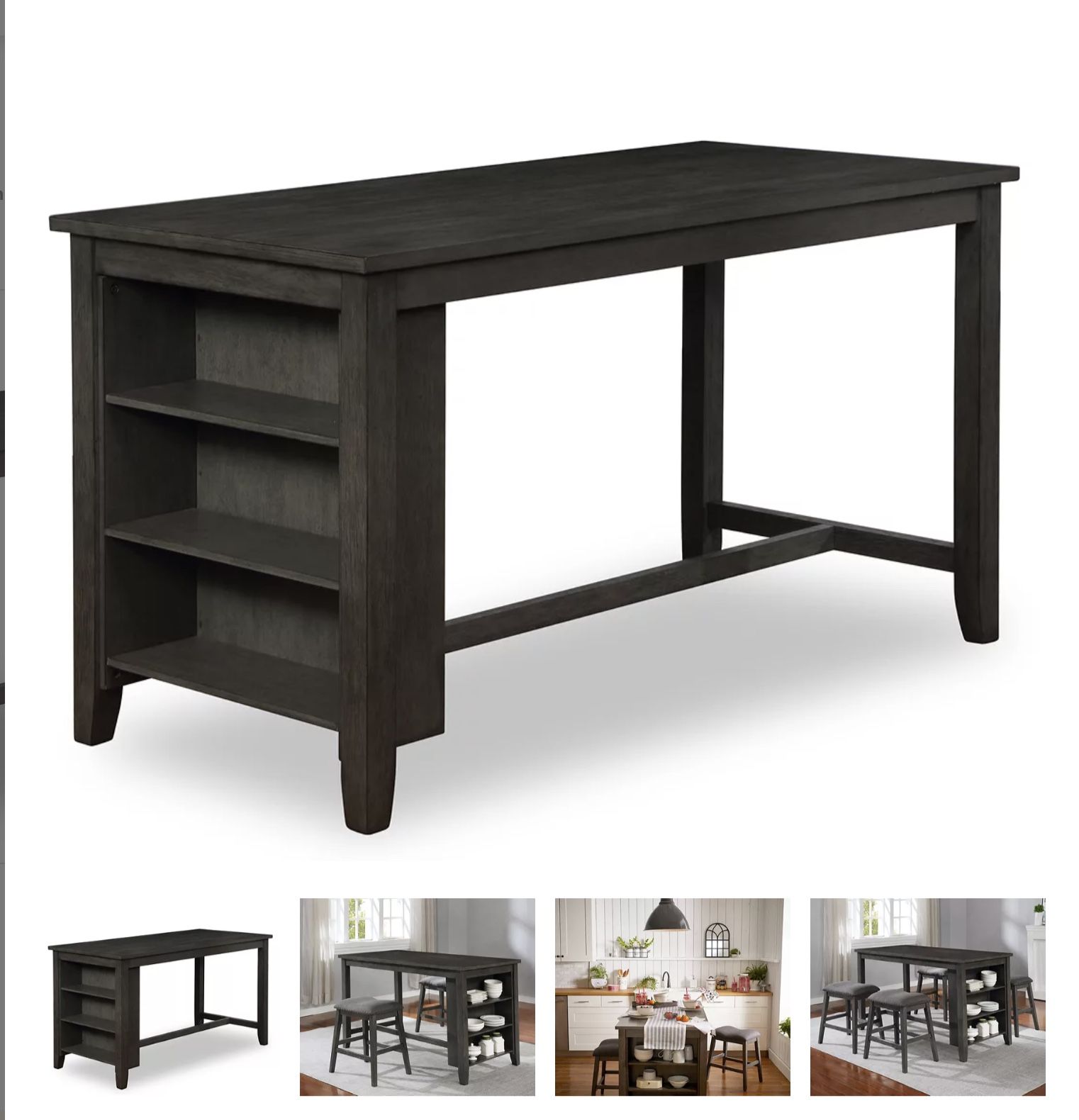 Dining Room Storage Pub Table