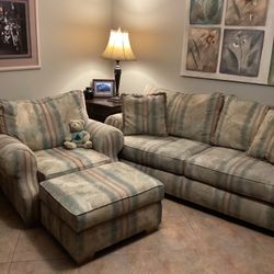 Broyhill Sofa ,Chair, and Ottoman ,