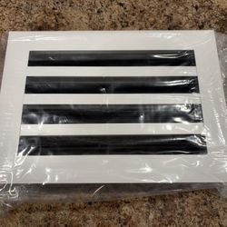 new 12x8 White Modern AC Vent Cover - Decorative Air Vent