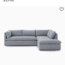 West Elm Sectional Sofa- Great Condition