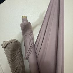 Soft Purple Cotton Stretch