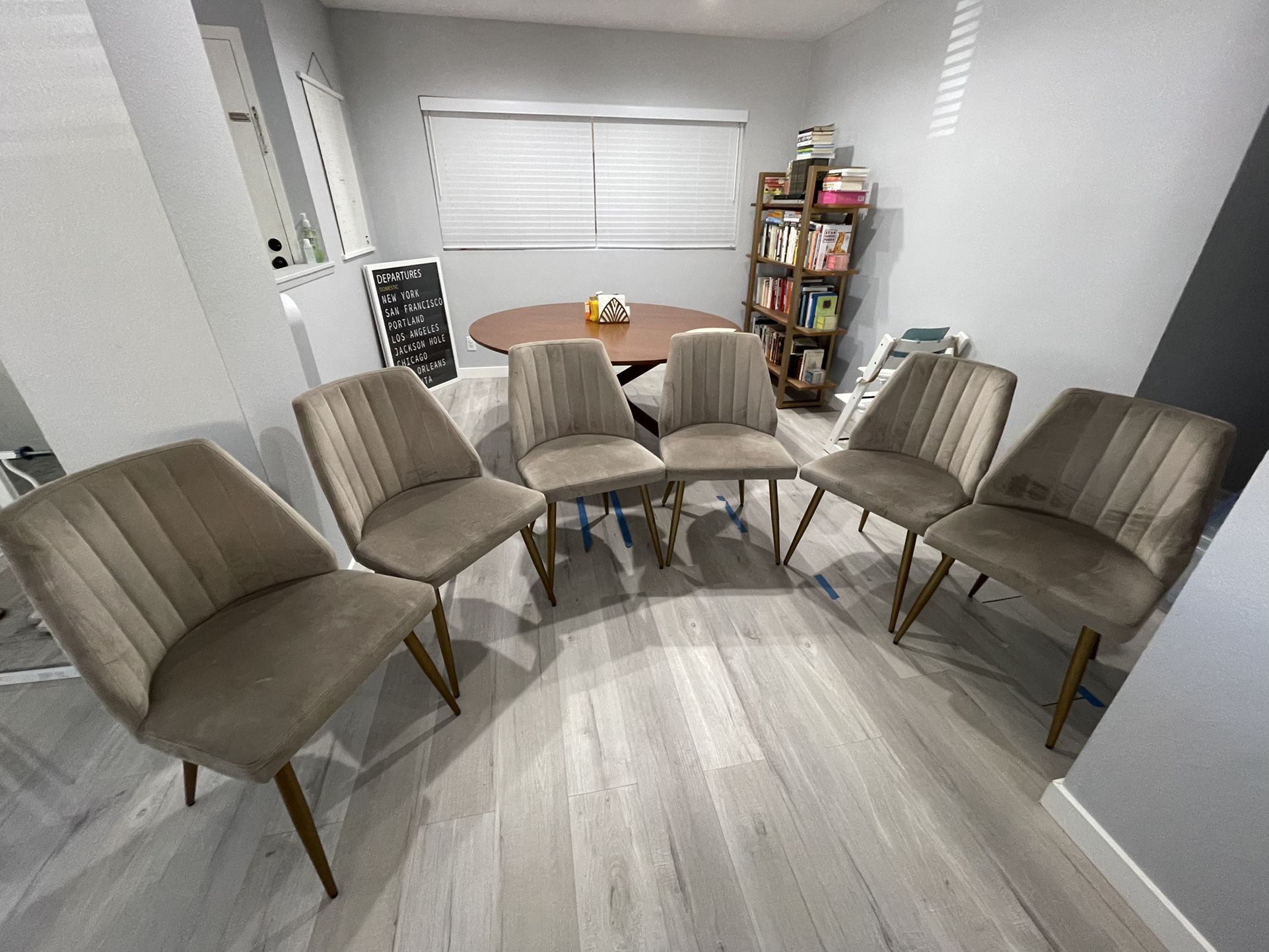 World Market Channel Back Leilani Dining Chairs (6)